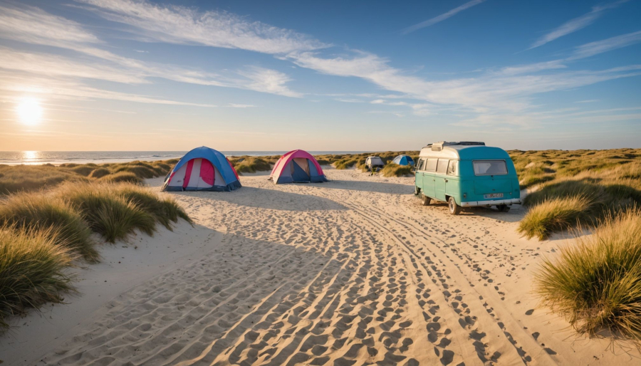 Kamperen aan zee in de vendee tussen strand en natuur